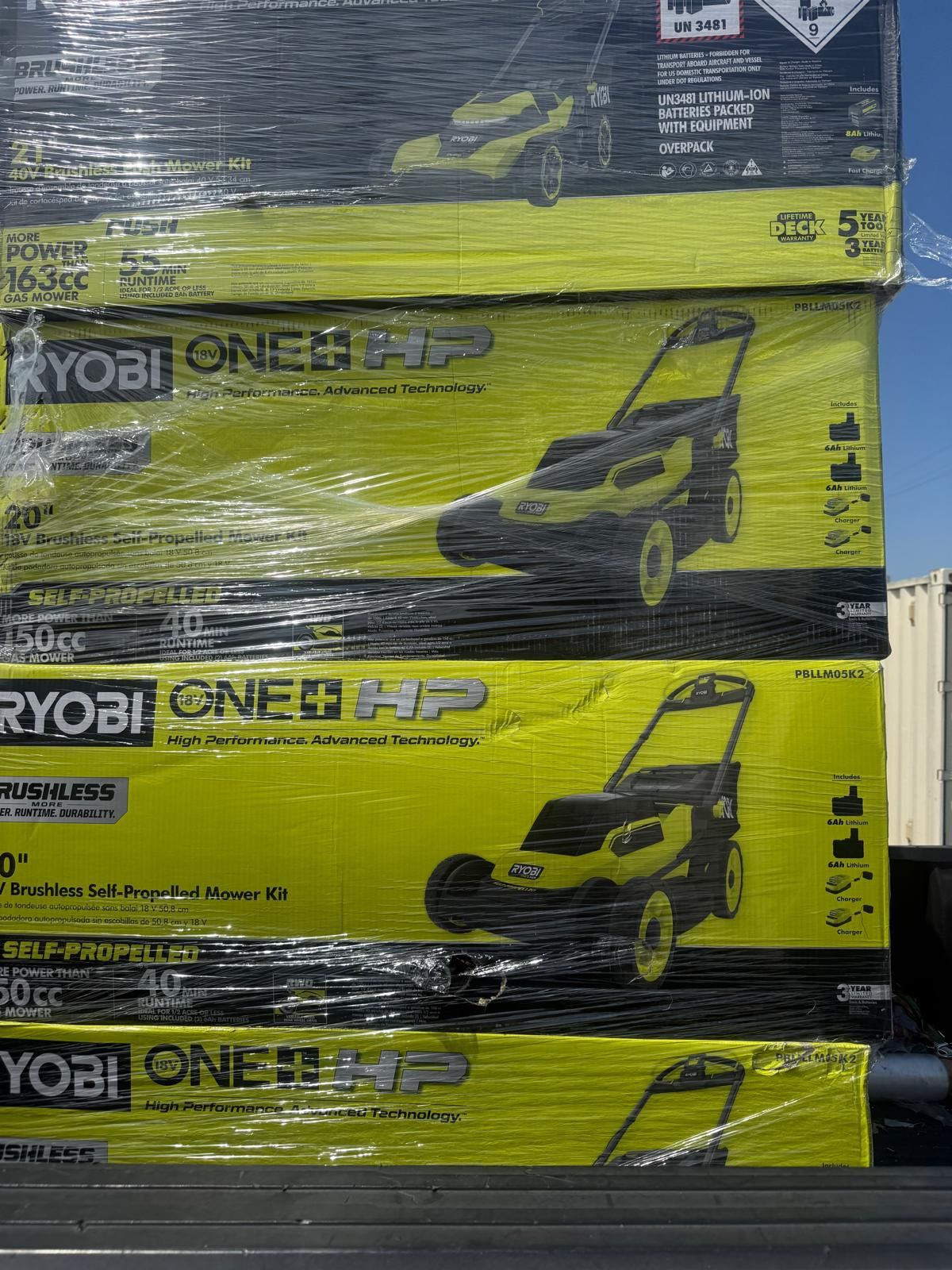 ONE+ HP 18V Brushless 20 in. Cordless Battery Walk Behind Self-Propelled Lawn Mower w/ (2) 6.0 Ah Batteries and Chargers