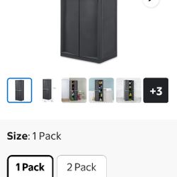 Sterilite Tall Storage Cabinet – 4 Doors – Good Condition