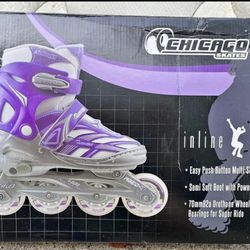 Kids Purple in-line Skates 