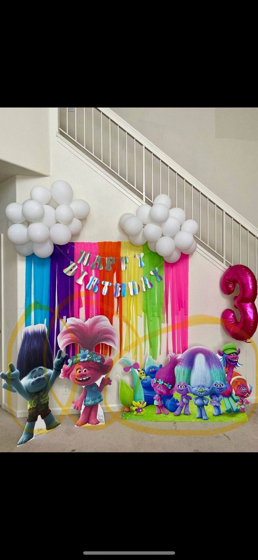 Trolls Theme Birthday Party