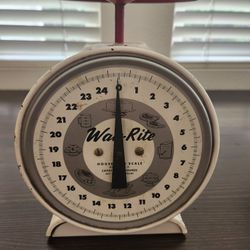 Vintage Way Rite Scale 25lb Farmhouse Kitchen Decor