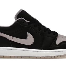 JORDAN 1 LOW SE      BLACK & LILAC