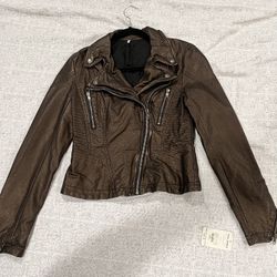 Vintage Free People Size 4 Women’s Leather Jacket
