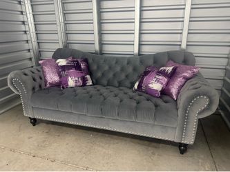 Grey stylish sofa 8ft