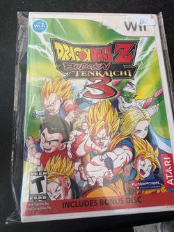 Nintendo Wii Dragonballz budokai tenkaichi video game