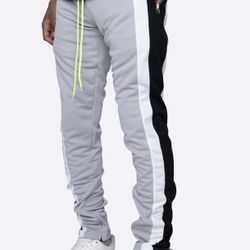 TRACK PANTS-GREY/SILVER (S/30)