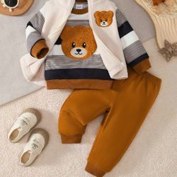 Brand New Baby Boys 3pcs Set 