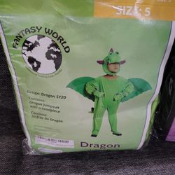 Dragon Child Costume Size 5 