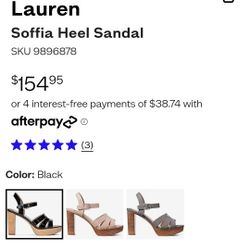 Lauren Soffia Heel Sandal