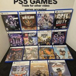 PS5 GAMES SELL OR TRADE DELIVERY AVAILABLE 