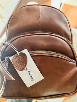 Brand New Tommy Bahama Genuine Leather Backpack Purse — With Tags