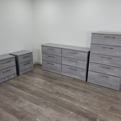 ✨GRAY DRESSER, CHEST AND NIGHTSTANDS 