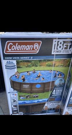 Coleman 18ft x 48 pool