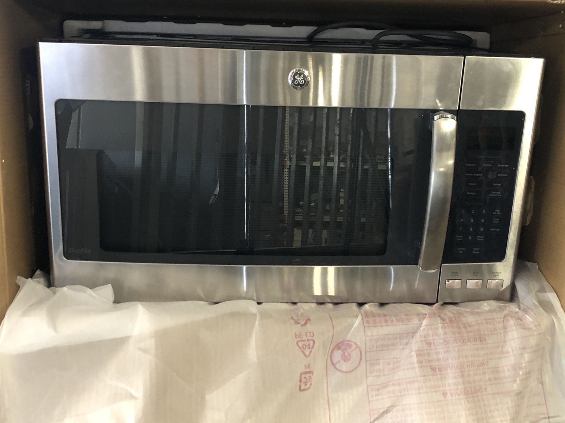 GE Profile household microwave oven model PVM9195SF3SS