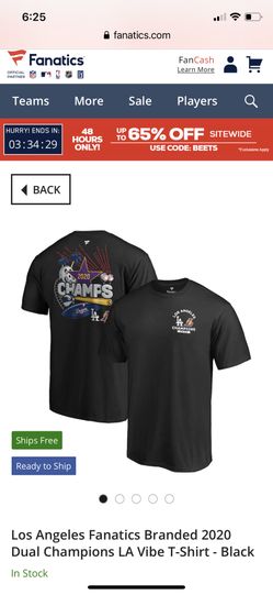 La Champion T-Shirts Dodgers/Lakers Vibe 20$ 1 large  1 medium 