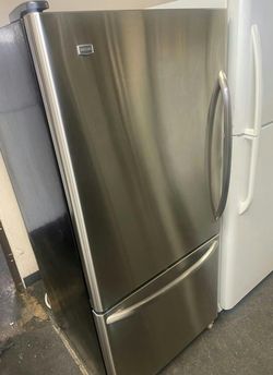 Maytag Stainless Steel Bottom Freezer Fridge