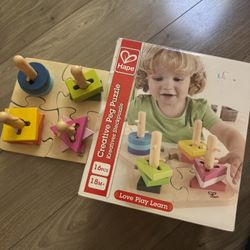 Hape Creative Peg Toddler Toy 
