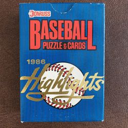 1986 Donruss Baseball Highlights Set Factory Sealed Bo Jackson, Canseco Rookies