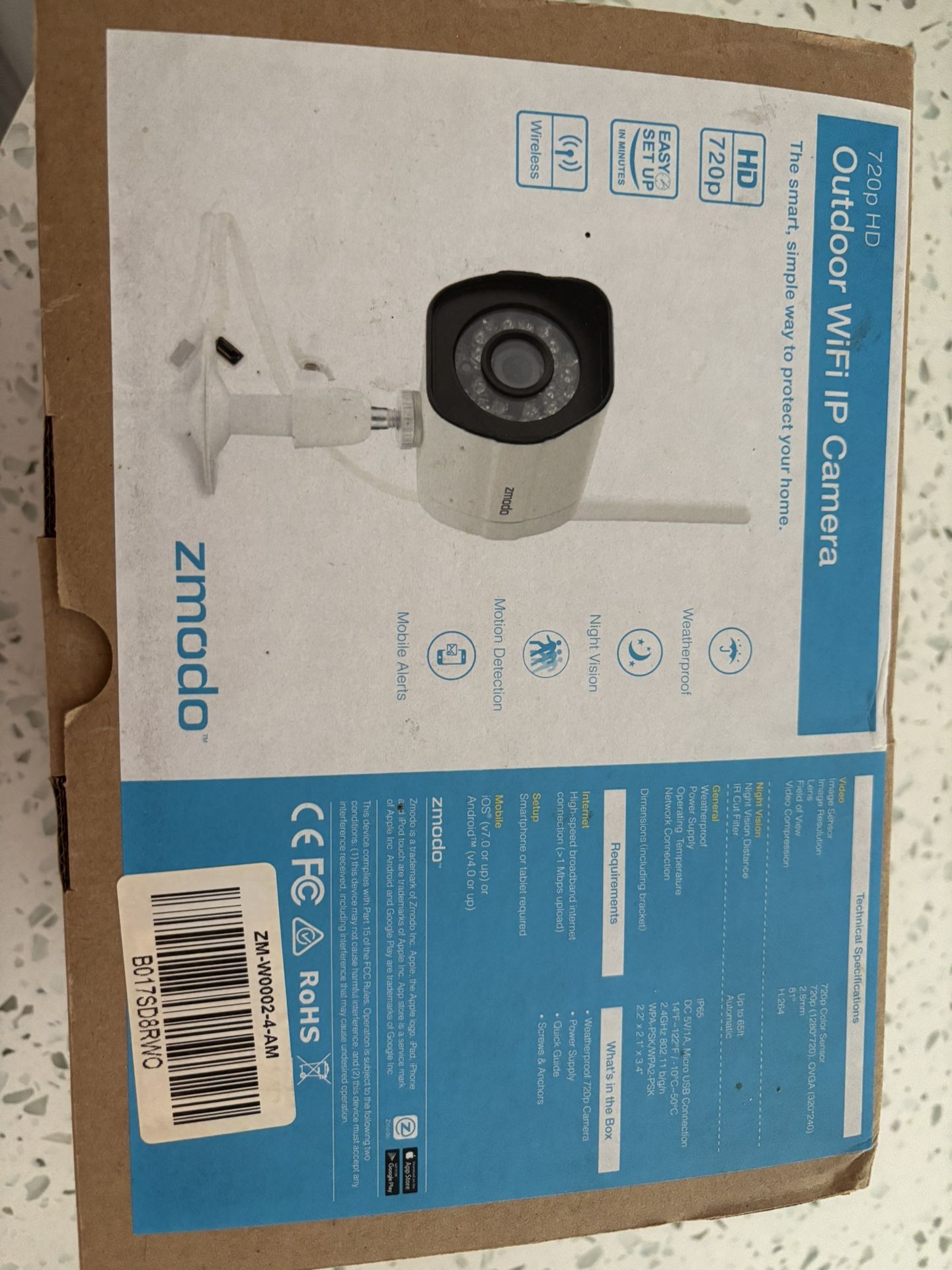 ZMODO outdoor WiFi IP Camera