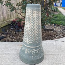 Vintage Robinson Ransbottom Pottery Roseville Pedestal. For Gazing Ball or Birdbath.