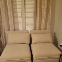 (2) Pull Out Twin Size Chairs 