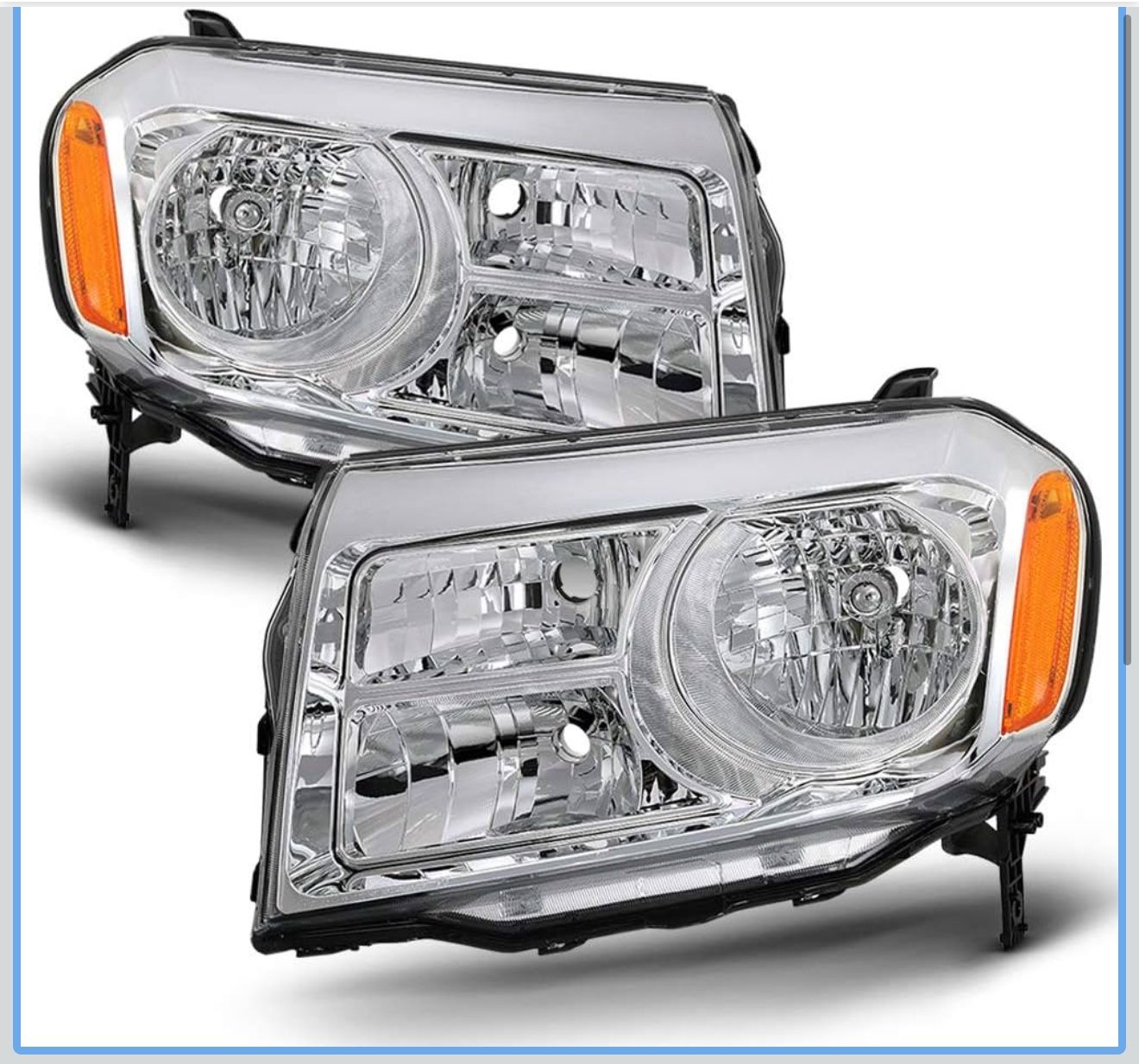 Compatibility: The headlights assembly (without light bulbs) are fit for Honda Pilot 2012 2013 2014 2015.
