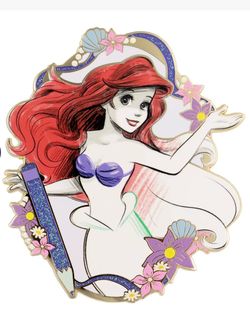 Disney The Little Mermaid Sketch Jumbo Collectible Trading Pin