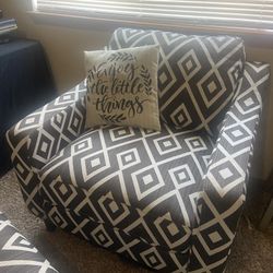 Comfortable Chair And Huge Ottoman