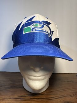 Vintage store Seattle Seahawks NFL Logo 7 Shark Tooth Saw Snapback Hat Cap Retro