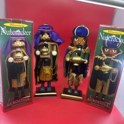Lot of 2 Wisemen Eurostyle 15" Deluxe Nutcracker Hand Painted Wood
