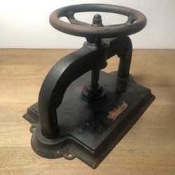 Antique Cast Iron Book Press – Standard Bookbinding Press – 1800s Letterpress Tool