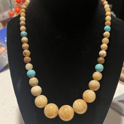 Agate and Turquoise Necklace 