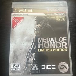 Medal of Honor -- Limited Edition (Sony PlayStation 3, 2010)