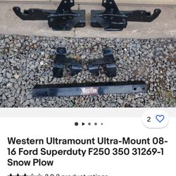 Western Plow Ultramount 08-16 Ford Super Duty F-250 F-350 F-450 F550 with harness included