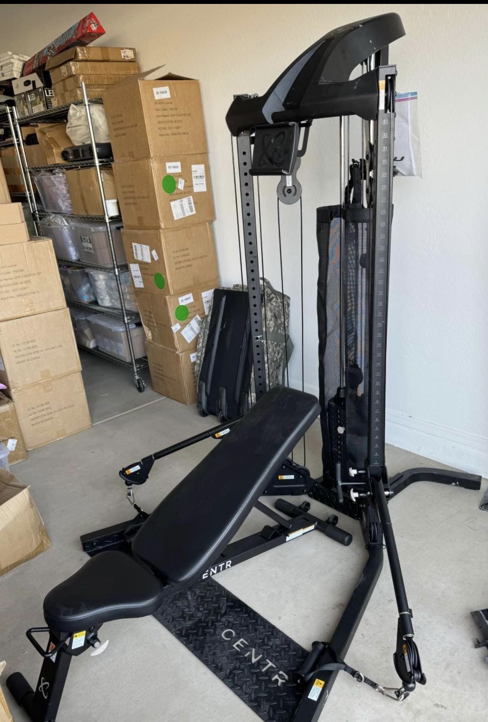 Home Gym Functional Trainer with Bench