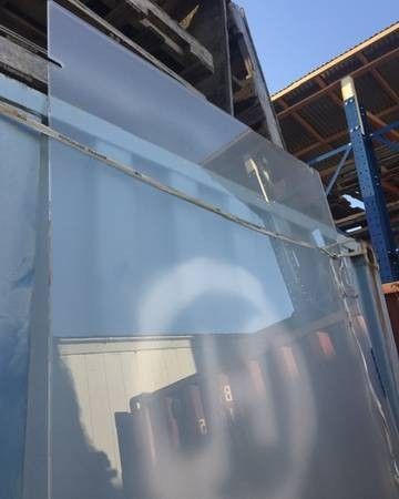 Large Glass 9X4 Opaque Room Divider or Shower Wall