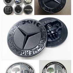 New 57mm Mercedes Benz Front Emblem Flat Hood Badge Sold Separately SHIPPING AVAILABLE