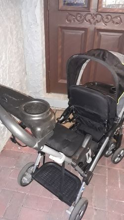 Sit and stand stroller baby trend