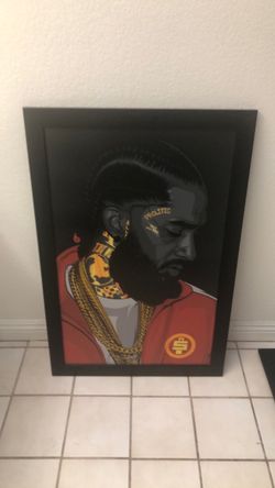 Nipsey Hussle Framed Art Print