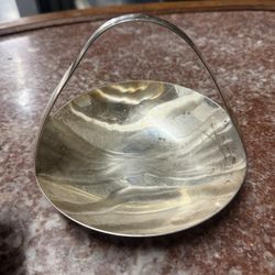 Vintage IKORA Germany WMF Silver Plated Candy Dish Trinket Bowl Wave Basket 6”