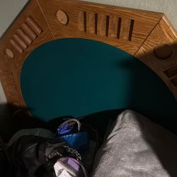 Bumper Pool And Poker Table W/ Hairy