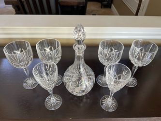 Marquis by Waterford Crystal Wine Glass & Decanter Set – 7 Pieces