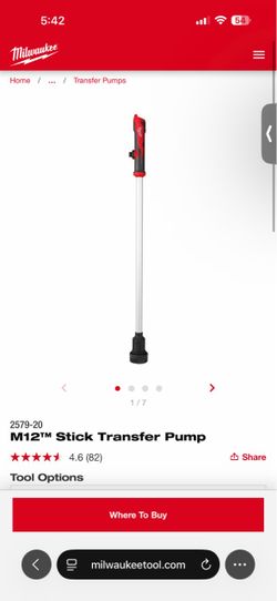 Milwuakee m12 water stick pump