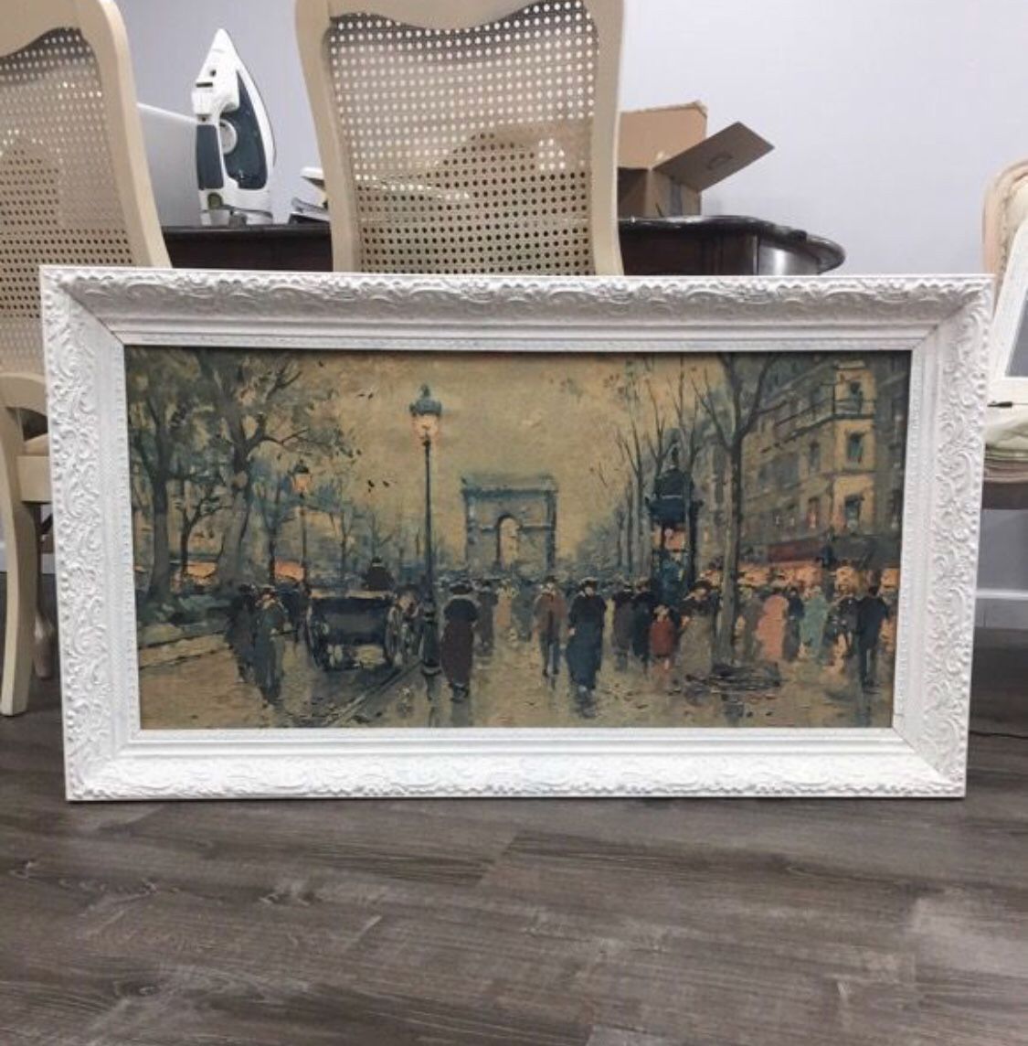French print in beautiful antique frame