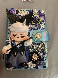 handmade decorated binders and budget planners.