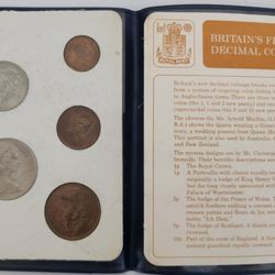 Britain's First Decimal Coins 5 PC Complete 