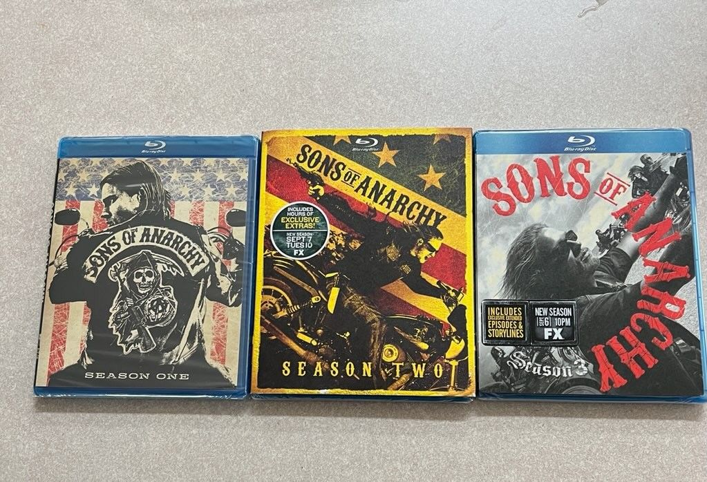 Sons Of Anarchy Seasons 1,2,3