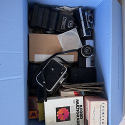 Vintage Film Cameras And Camera Accessories