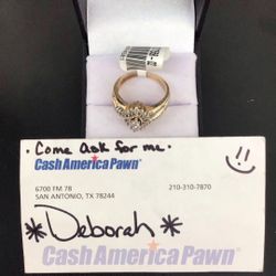 Ladies 10k Cluster Ring 