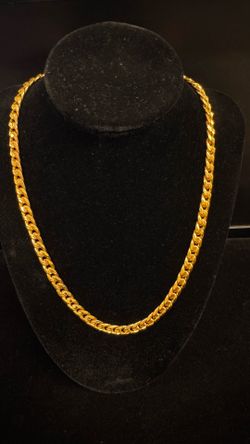 21K Gold Cuban Link Necklace 6mm 28.83grms 20” long NO TRADES PICK UP IN TACOMA FIRM PRICE